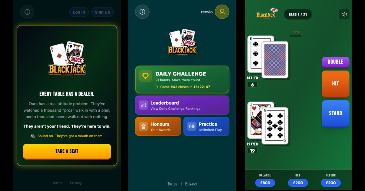 Blackjack Smack Screenshots